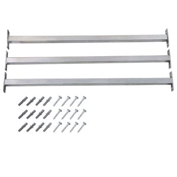 Barras De Seguridad Ajustables Para Ventanas 3 Uds 710-1200 Mm Vidaxl