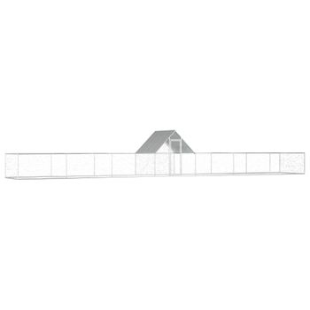 Gallinero Acero Galvanizado 14x2x2 M Vidaxl