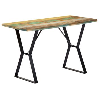 Mesa De Comedor Madera Maciza Reciclada 120x60x76 Cm Vidaxl