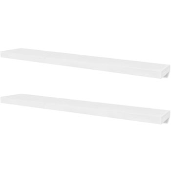 Estantes De Pared 4 Unidades Blanco 120 Cm Vidaxl