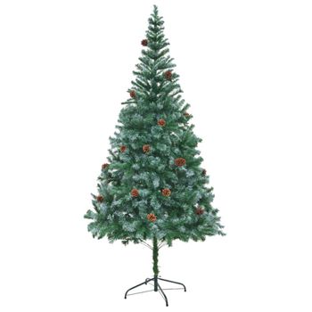 Árbol De Navidad Artificial Con Piñas 210 Cm Vidaxl