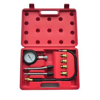 Kit De Comprobación De Compresión De Motor Gasolina 9 Piezas Vidaxl