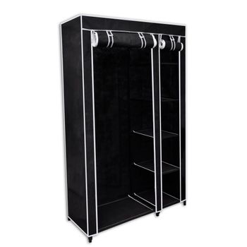 Armario Plegable 110x45x175 Cm Negro Vidaxl