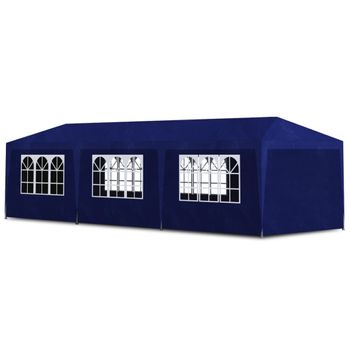 Carpa De Fiestas Azul 3x9 M Vidaxl