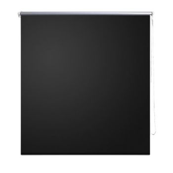 Persiana Estor Opaco Enrollable Negro 160x230 Cm Vidaxl