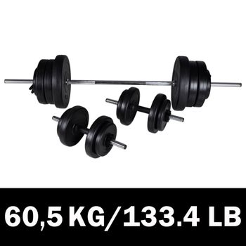 Maletín 2 Mancuernas 30 Kg Keboo Serie 700 8 Discos De 2,5 Kg, 4 Discos De  1,25 Kg Y 4 Discos De 0,5 Kg con Ofertas en Carrefour