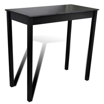 Mesa Alta Negra De Mdf 115x55x107 Cm Vidaxl