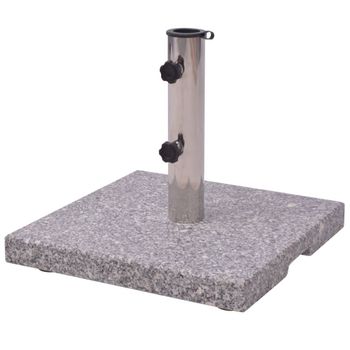 Pie De Parasol De Granito, Cuadrado 20 Kg Vidaxl