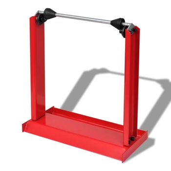 Soporte De Equilibrio De La Rueda De La Motocicleta Profesional Rojo Vidaxl