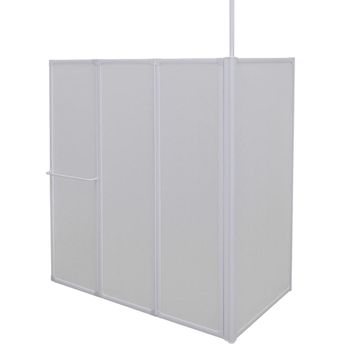 Mampara De Ducha De Pared En Forma L 4 Paneles Plegables 70x120x137 Cm Vidaxl