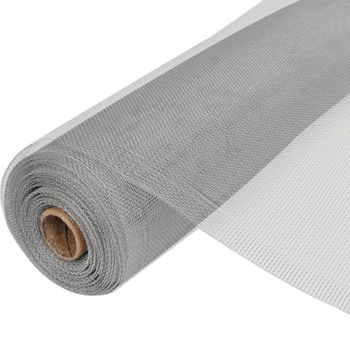 Malla Mosquitera De Aluminio Plateada 100x500 Cm Vidaxl