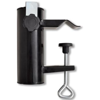 Soporte De Sombrilla De Exterior Acero Negro Vidaxl