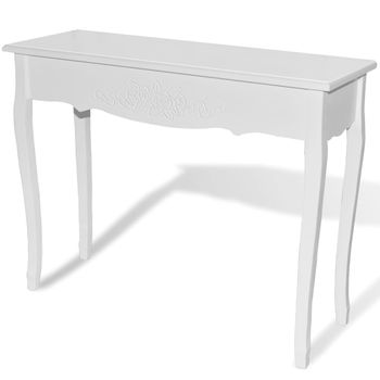 Mesa Consola De Tocador Blanco Vidaxl