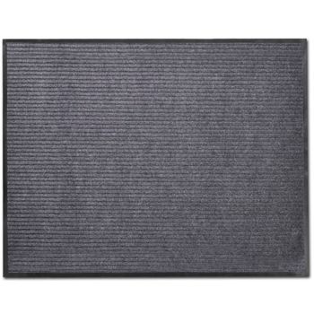 Alfombra Felpudo Pvc Gris 90x60 Cm Vidaxl