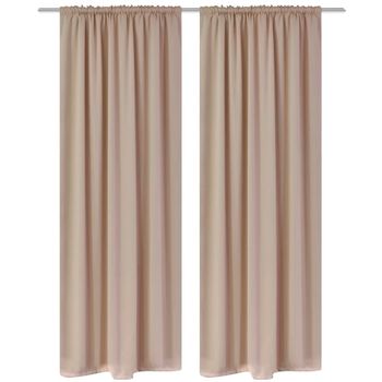 VidaXL Cortinas opacas 2 piezas con ojales de metal 135x245cm turquesa