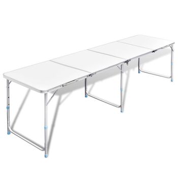 KG Mesa Plegable Multifuncional, 240x74x74 cm, Bl