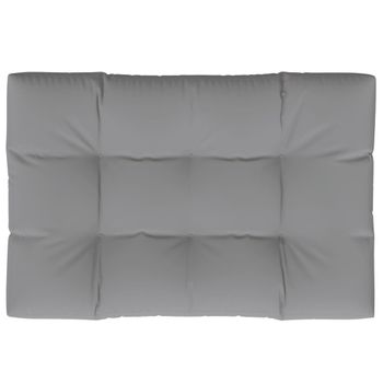 Cojín Para Muebles De Palets Tela Gris 120x80x12 Cm Vidaxl