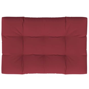 Cojín Para Muebles De Palets Tela Rojo Tinto 120x80x12 Cm Vidaxl