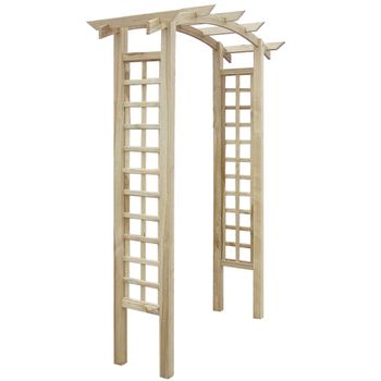 Arco Enrejado De Jardín Madera 150x50x210 Cm Vidaxl