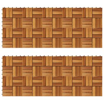 Baldosas De Porche Acacia 20 Piezas 30x30 Cm Vidaxl