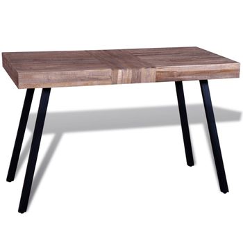 Mesa De Salón De Madera De Teca Reciclada Vidaxl