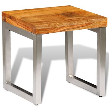 Mesa De Centro De Madera De Sheesham Maciza Vidaxl