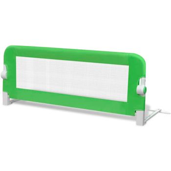 Vidaxl Barandilla De Seguridad Cama De Niño 102x42 Cm Verde