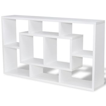 Estantería Juguetes Infantil ZONEKIZ MDF Blanco 60x29.5x100 cm 311-062V80WT