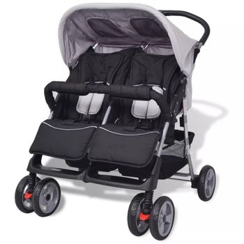 besrey Silla de Paseo Gemelar Plegable, Carro Gemelar hasta 20kg