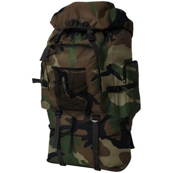 Mochila Estilo Ejército Xxl Camuflaje 100 L Vidaxl