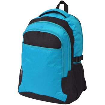 Mochila Escolar Negra Y Azul 40 L Vidaxl