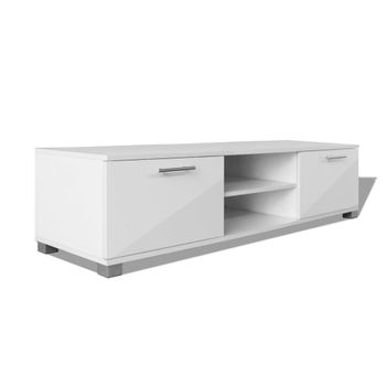 Mueble Para Tv Blanco Brillante 120x40,5x35 Cm Vidaxl
