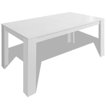 Mesa De Comedor Blanca 140x80x75 Cm Vidaxl