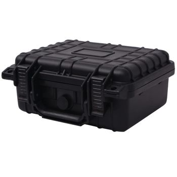 Maletín Protector De Equipo Negro 27x24,6x12,4 Cm Vidaxl