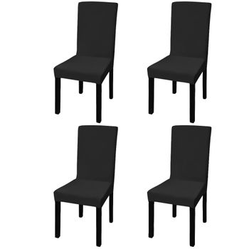 Funda Asiento De Silla Elástica Adaptable Letras, Asiento. Negro Estoralis  con Ofertas en Carrefour