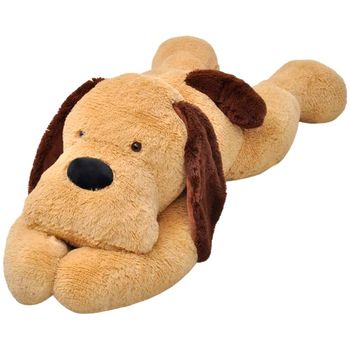 Vidaxl Perro De Peluche Marrón 80 Cm