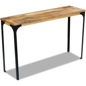 Mesa Consola Madera De Mango 120x35x76 Cm Vidaxl