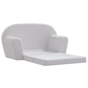 Sillón Desplegable Para Niños Gris Claro Vidaxl