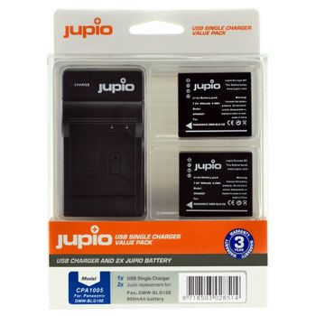 Kit Jupio 2 Baterias Dmw-blg10 + Cargador  Single Usb