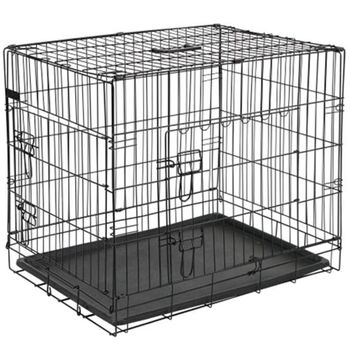 Transportín Para Perros Metal Negro 92,5x57,5x64 Cm 15003 @pet