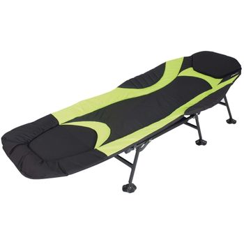 Cama De Camping Queen Negro Y Lima Eurotrail