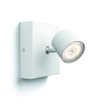 Philips Mylyving Star-foco De Pared, Led Integrado, Consume 4.5 W, Luz Blanca Cálida, Regulable, 1