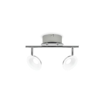 Lámpara De Techo Orientable Led 2 Focos 10w  Mackinaw Blanco Cálido 2700k - 3200k  220-240v Ac