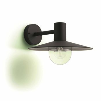 Mygarden Lámpara De Pared Skua 1x42 W Negra 1738230pn Philips