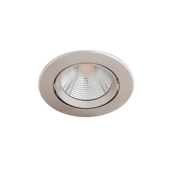 Foco Downlight Led Regulable 5.5w  Sparkle Corte Ø 70 Mm  2700k Niquel