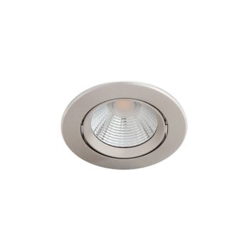 Pack De 3 Unidades Foco Downlight Led Regulable 5.5w  Sparkle Corte Ø 70 Mm  2700k Niquel