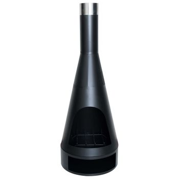 Chimenea Kingston De Acero Negro Mate 43x120 Cm Redfire