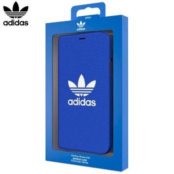 Funda Cool Flip Cover Para Iphone X / Iphone Xs Licencia Adidas Azul