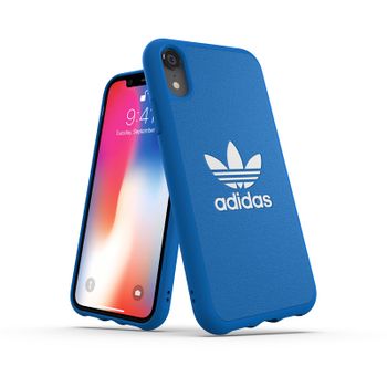 Adidas Carcasa Apple Iphone Xr Moulded Logo Azul/blanco