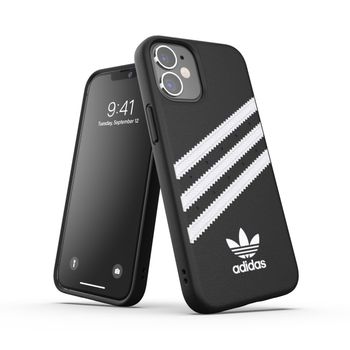 Adidas Carcasa 3 Rayas Samba Apple Iphone 12 Mini Negra/blan